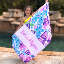 Load image into Gallery viewer, Bow Name Beach Towel (more colors)