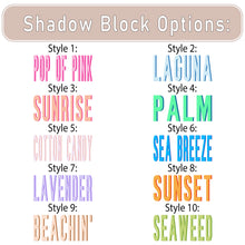Load image into Gallery viewer, Shadow Block Name Beach Towel