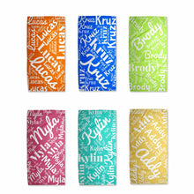 Load image into Gallery viewer, Name Beach Towel