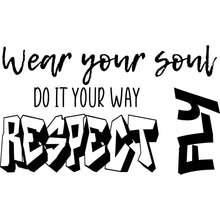 Load image into Gallery viewer, WYS Small Shoe Tattoo {black & white words}