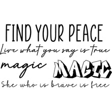 Load image into Gallery viewer, WYS Small Shoe Tattoo {black & white words}