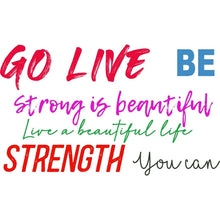 Load image into Gallery viewer, WYS Small Shoe Tattoo {colorful words}