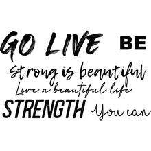 Load image into Gallery viewer, WYS Small Shoe Tattoo {black & white words}