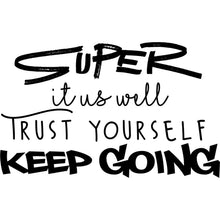 Load image into Gallery viewer, WYS Small Shoe Tattoo {black & white words}