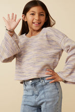 Load image into Gallery viewer, Lavender Marbled Flare Top
