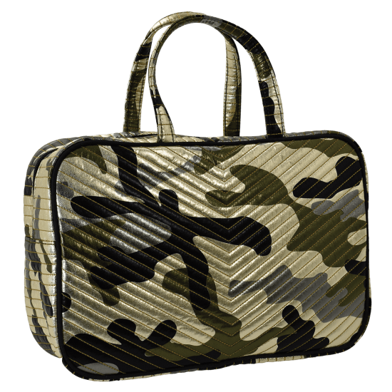 Camo Metallic LG Cosmetic Bag