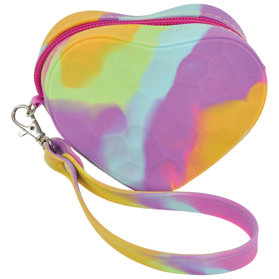 Heart Tie-Dye Wristlet