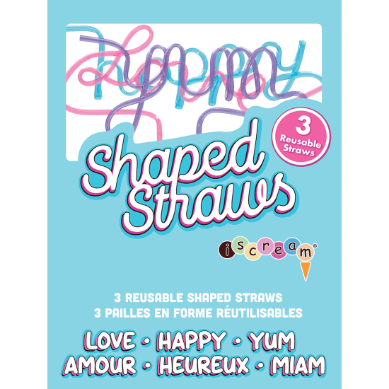 Shaped Reusable Straws