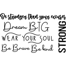 Load image into Gallery viewer, WYS Small Shoe Tattoo {black &amp; white words}
