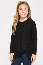 Load image into Gallery viewer, Side Knot Sweater {black}
