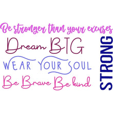 Load image into Gallery viewer, WYS Small Shoe Tattoo {colorful words}
