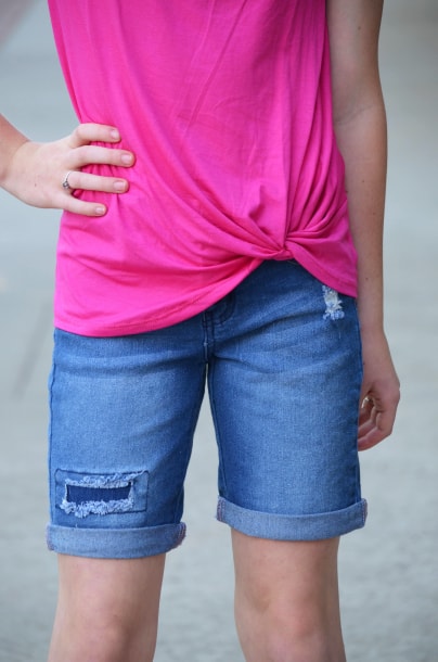 Patch Bermuda Shorts