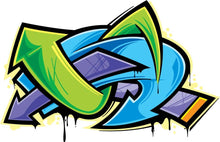 Load image into Gallery viewer, WYS Small Shoe Tattoo {graffiti}
