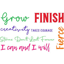 Load image into Gallery viewer, WYS Small Shoe Tattoo {colorful words}
