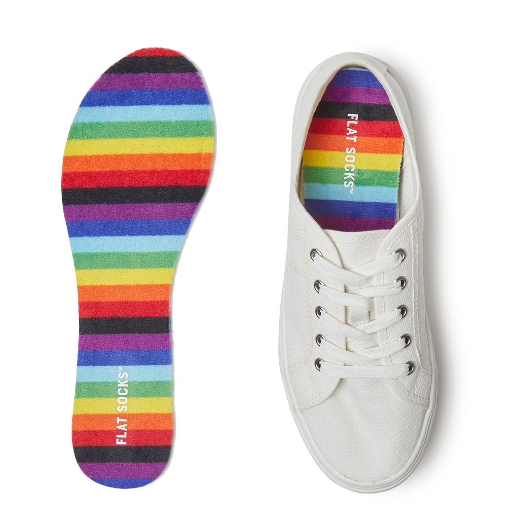 Flat Socks {rainbow}
