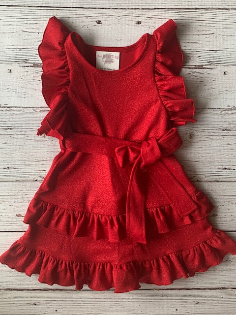Red Ruffle Dress