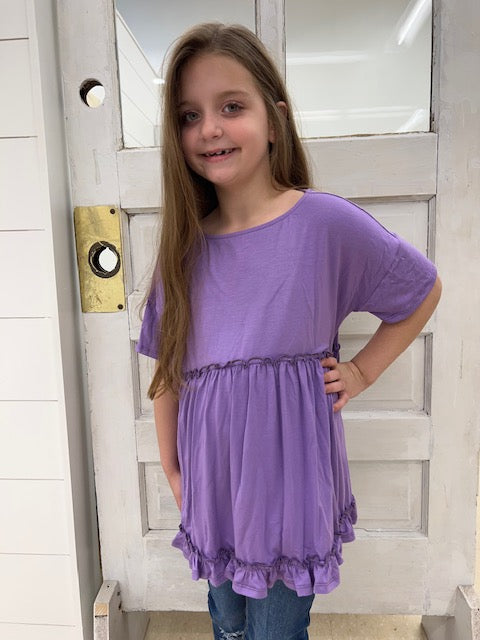 Ruffle Top ~ Lavender