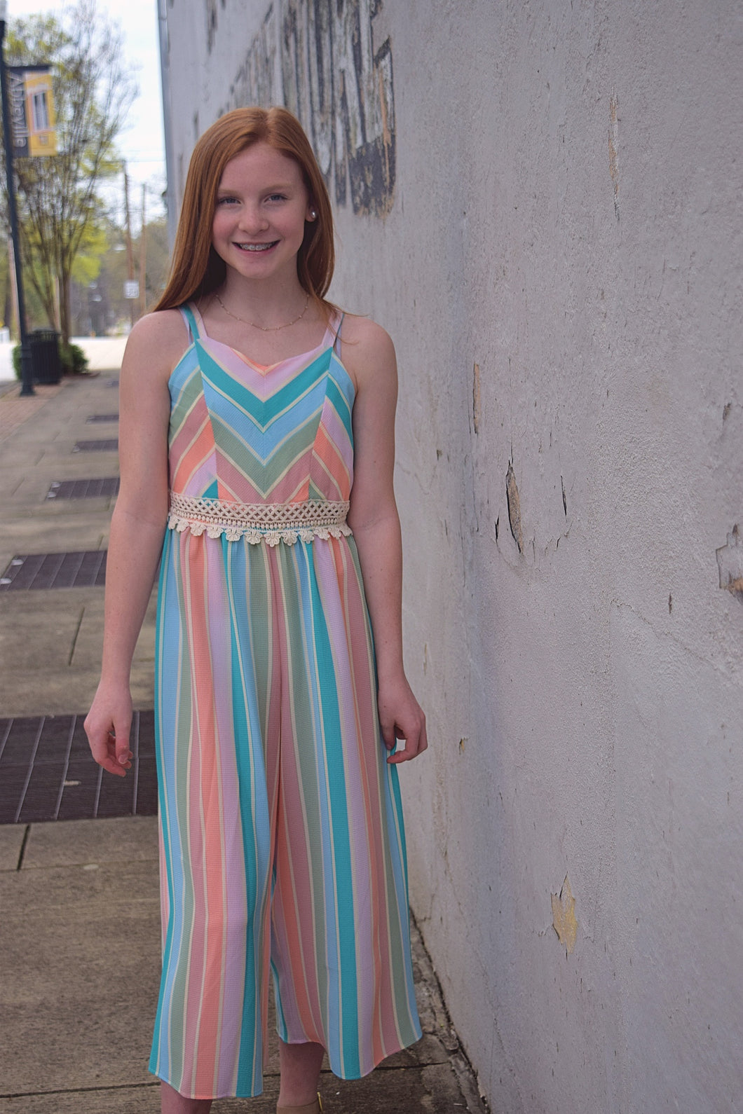 Pastel Stripe Jumpsuit