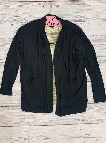 Solid Cardigan {black}