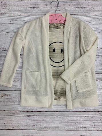 Solid Sweater Cardigan {cream}