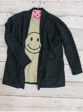 Load image into Gallery viewer, Solid Sweater Cardigan {black}
