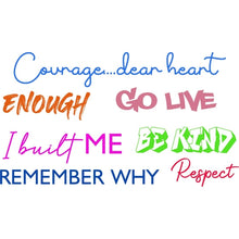 Load image into Gallery viewer, WYS Small Shoe Tattoo {colorful words}
