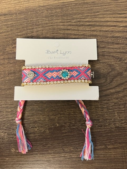Jeweled Friendship Bracelet {cotton candy}
