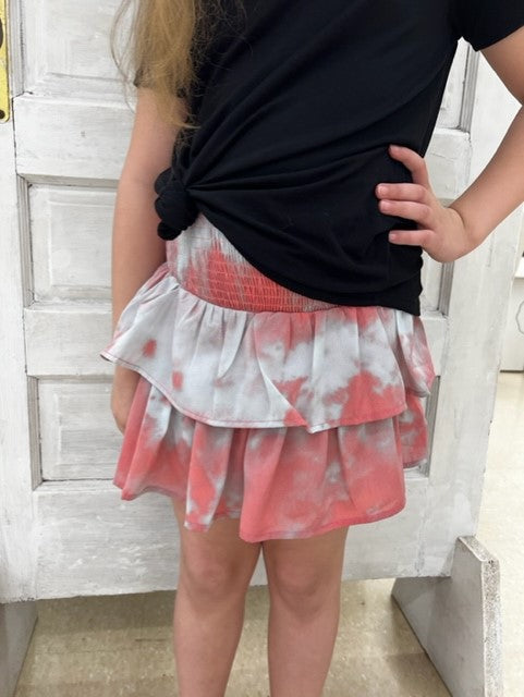 Tie-Dye Ruffle Skirt